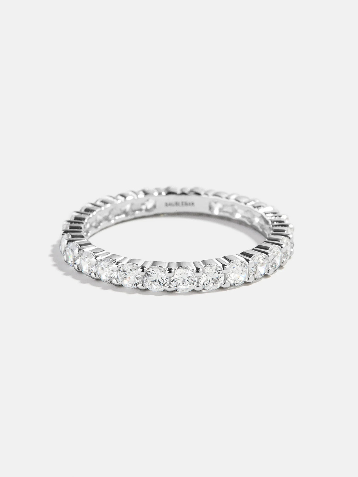 Diana Sterling Silver Eternity Ring - 3MM Stones