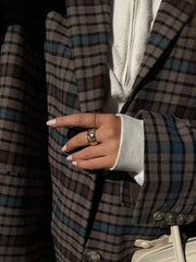 Lyra Celestial Bubble Ring - Gold/Pavé