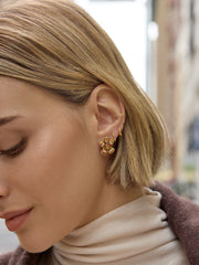 Catch Me If You Can Gingerbread Earrings - Gingerbread Man