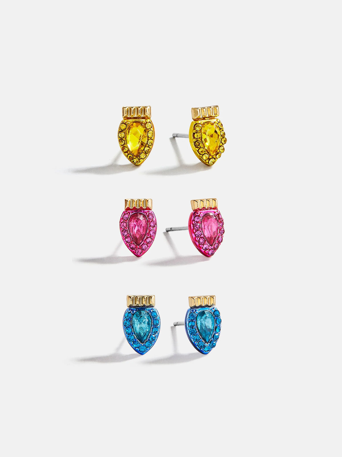 Merry & Bright Holiday Earring Set - Multi Christmas Lights