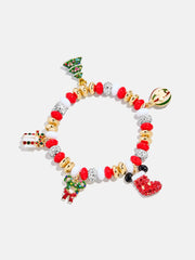 Disney Mickey Mouse Christmas Charm Bracelet - Red/Green