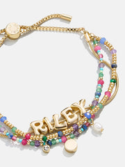 Rowan Semi-Precious Custom Layered Bracelet - Positano