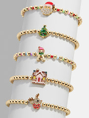 Holiday Icons Kids’ Bracelet Set - Santa Claus