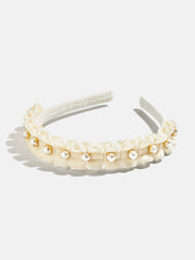 Pretty In Pearls Kids' Headband - White