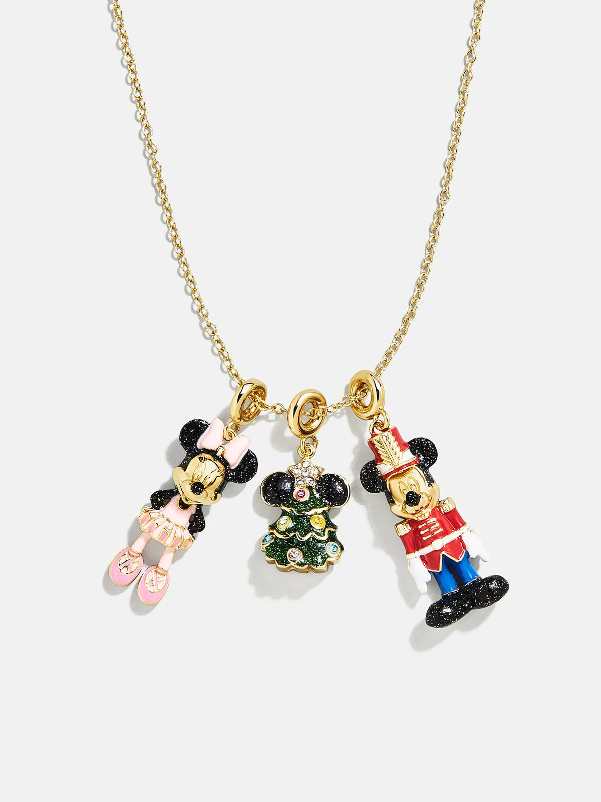 Disney Mickey Mouse & Minnie Mouse Nutcracker Charm Necklace - Multi