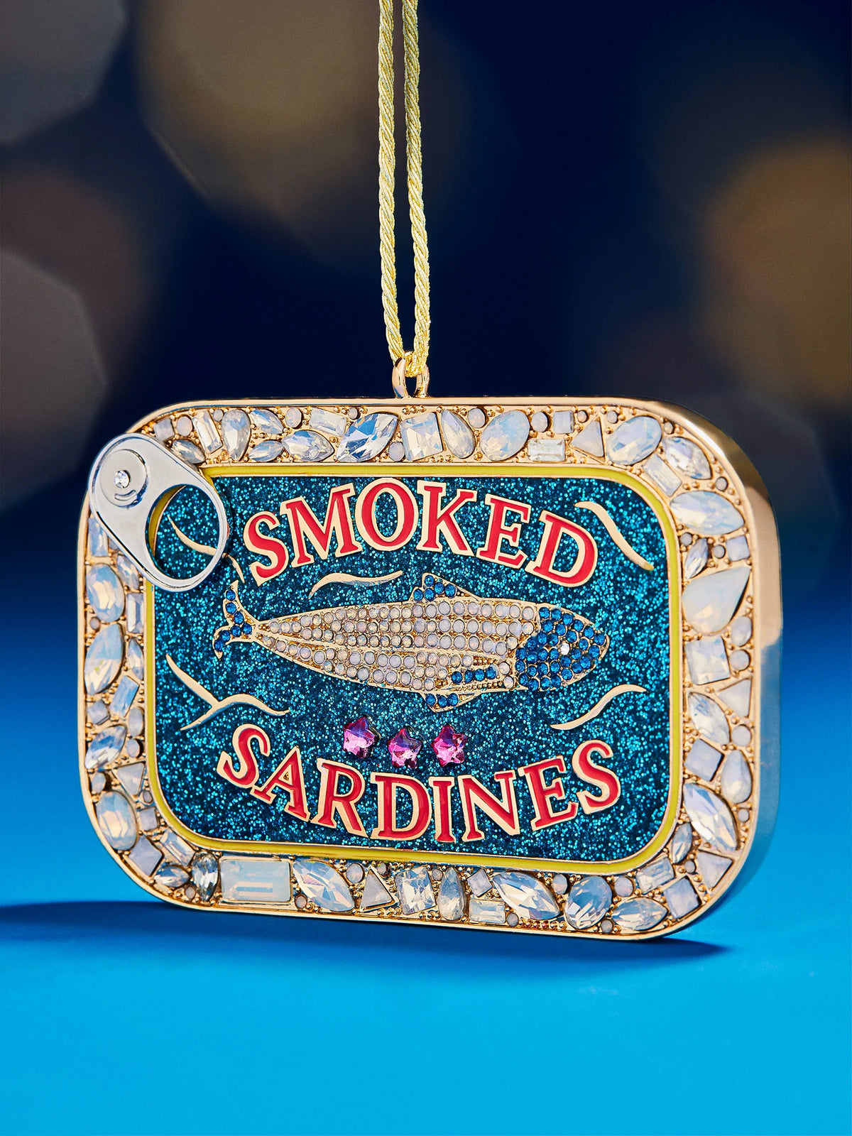 Tinsel and Tin Sardine Ornament - Sardines