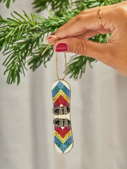 Shred The Season Snowboard Ornament - Snowboard