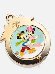 Disney Mickey & Minnie Mouse Reversible Christmas Pin - Mickey Mouse & Minnie Mouse