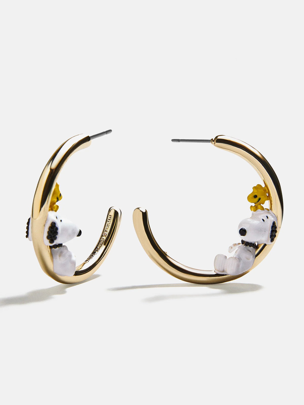 Peanuts Snoopy & Woodstock 3D Hoop Earrings - Snoopy & Woodstock