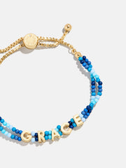 Bead Mine Kids’ Custom Name Bracelet - Blue Multi