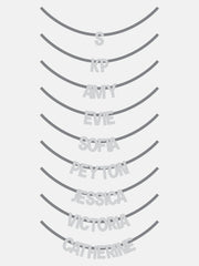 Name Drop Waterproof Kids' Custom Necklace - Turquoise