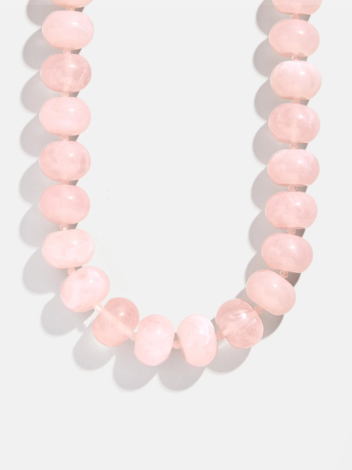 Joan Semi-Precious Necklace - Rose Quartz