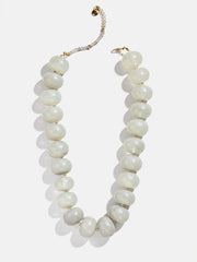 Joan Semi-Precious Necklace - Gray Quartz