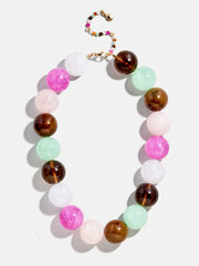 Jane Beaded Necklace - Pink Multi