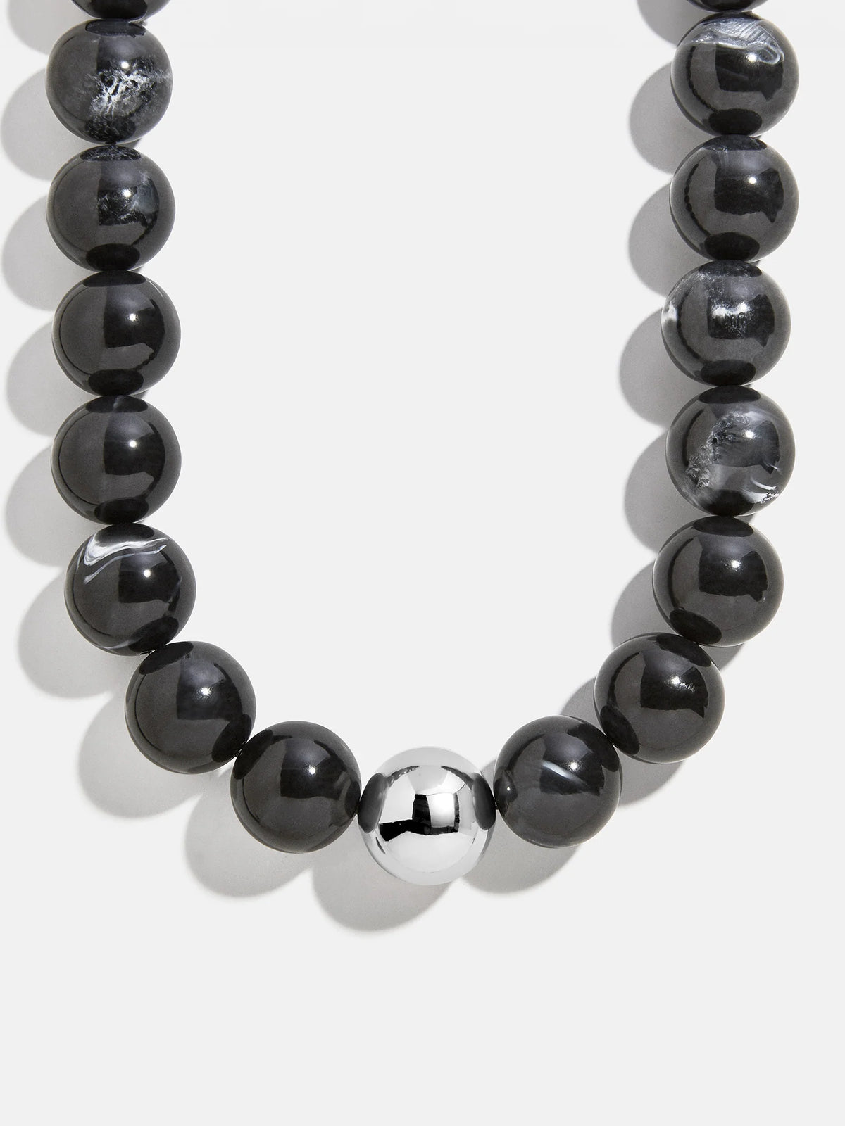 Jane Beaded Necklace - Obsidian