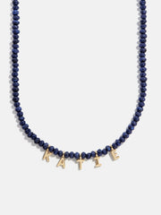 Mini Semi-Precious Custom Necklace - Lapis