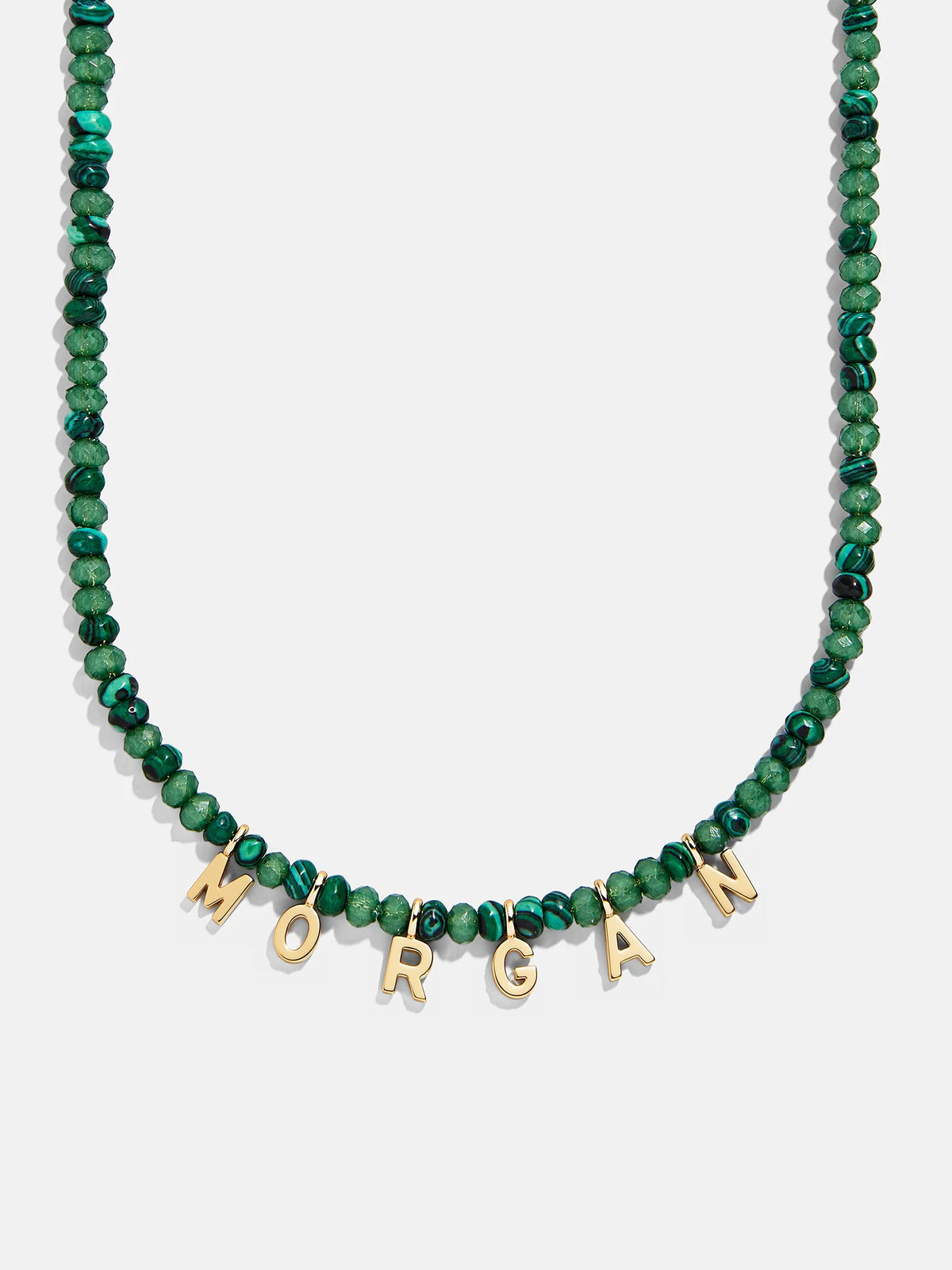 Mini Semi-Precious Custom Necklace - Malachite