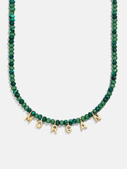 Mini Semi-Precious Custom Necklace - Malachite