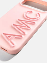 Fine Line Custom iPhone Case - Light Pink