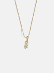 Mini Pavé Script Cluster Custom Nameplate Necklace - 1 Name