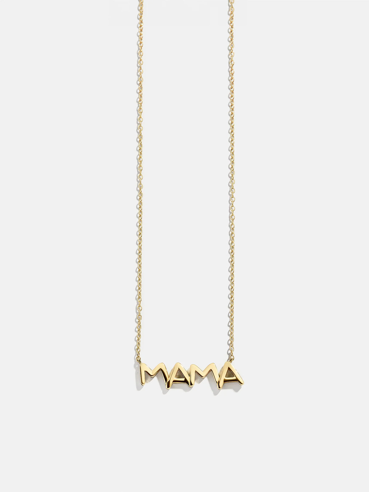18K Gold Custom Nameplate Necklace - Organic
