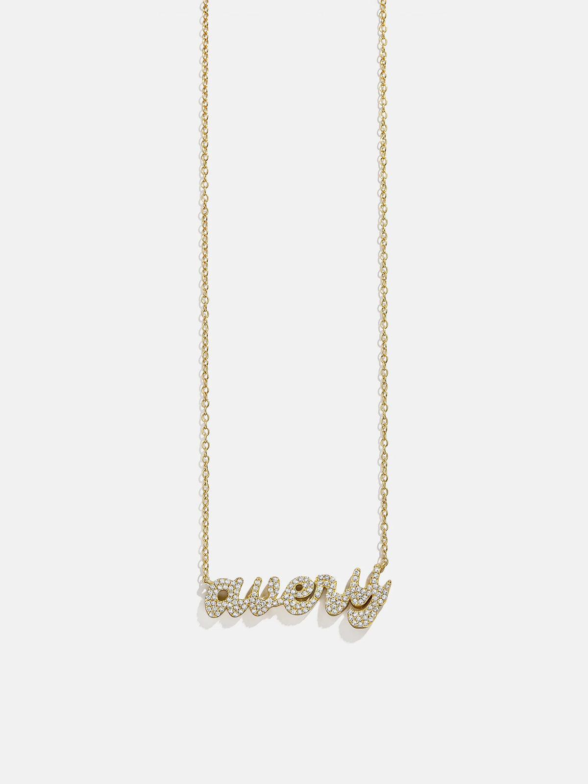 18K Gold Custom Nameplate Necklace - Luxe