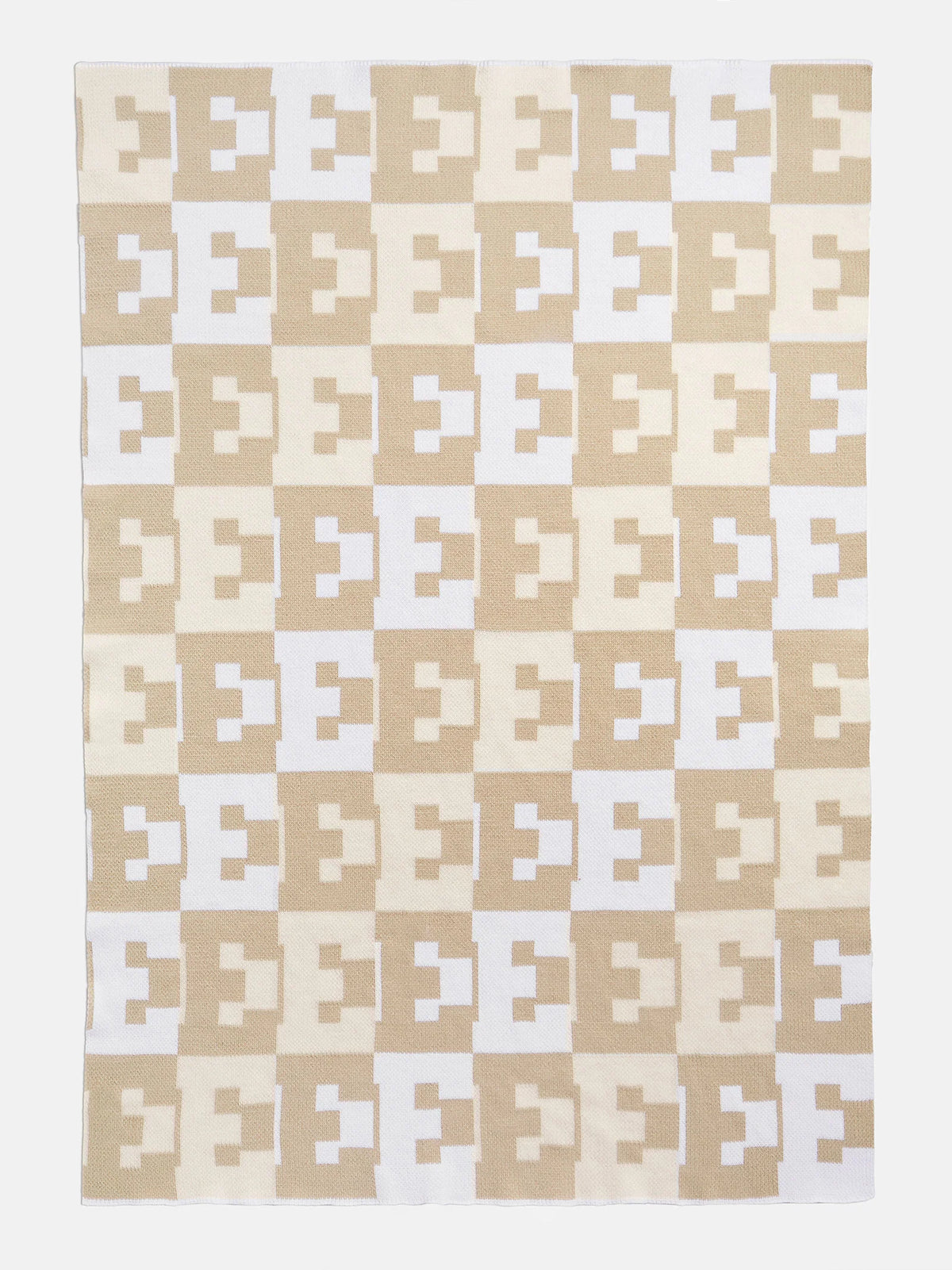 Large On Repeat Custom Blanket - Natural/Beige