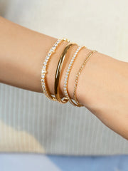 Figaro 18K Gold Bracelet - Gold