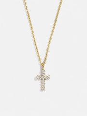 Agape 18K Gold Necklace - Gold/Pavé