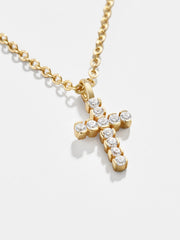 Agape 18K Gold Necklace - Gold/Pavé