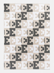 On Repeat Custom Blanket - Light Gray/White