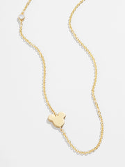 Mickey Mouse Disney 18K Gold & Cubic Zirconia Asymmetrical Necklace - Gold