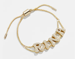 Pavé Bubble Slider Custom Bracelet - Pavé Bubble Double Strand