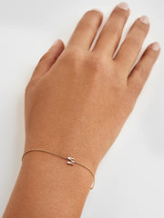 Maya Brenner Mini Letter Bracelet