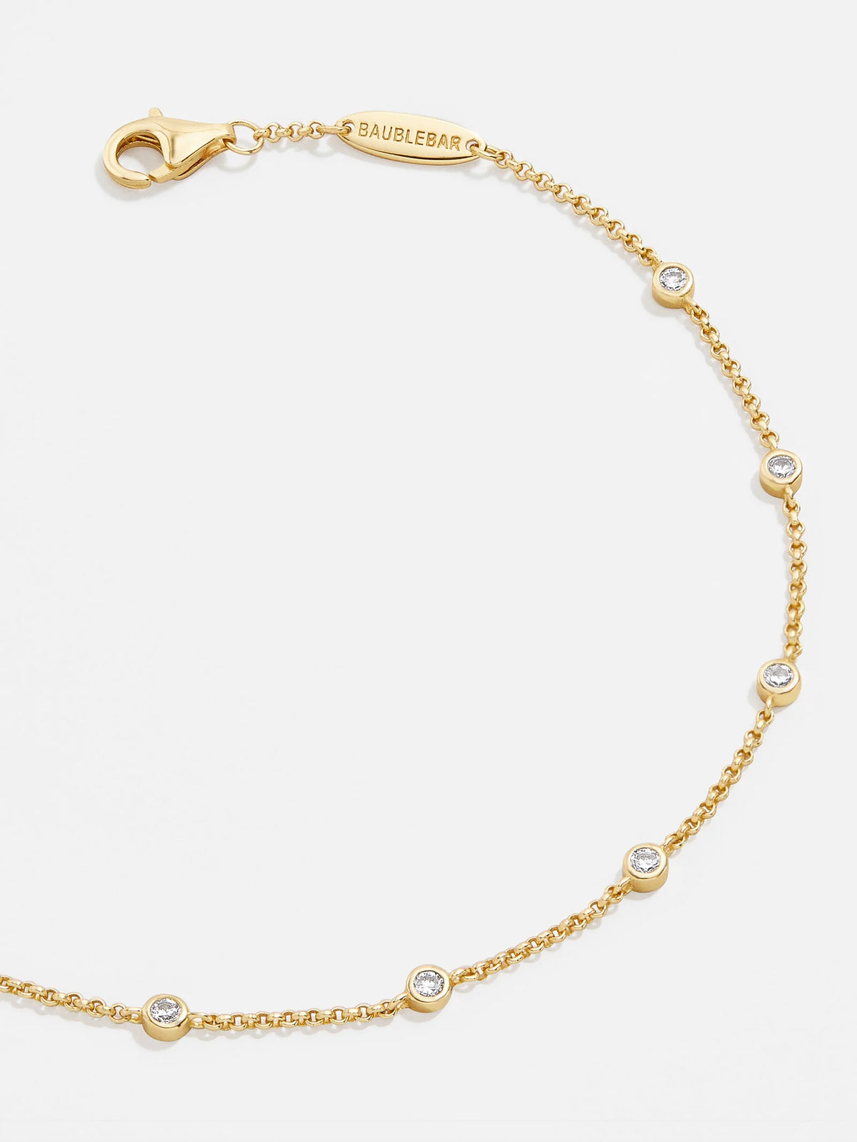 Yasmine 18K Gold Birthstone Bracelet - Crystal