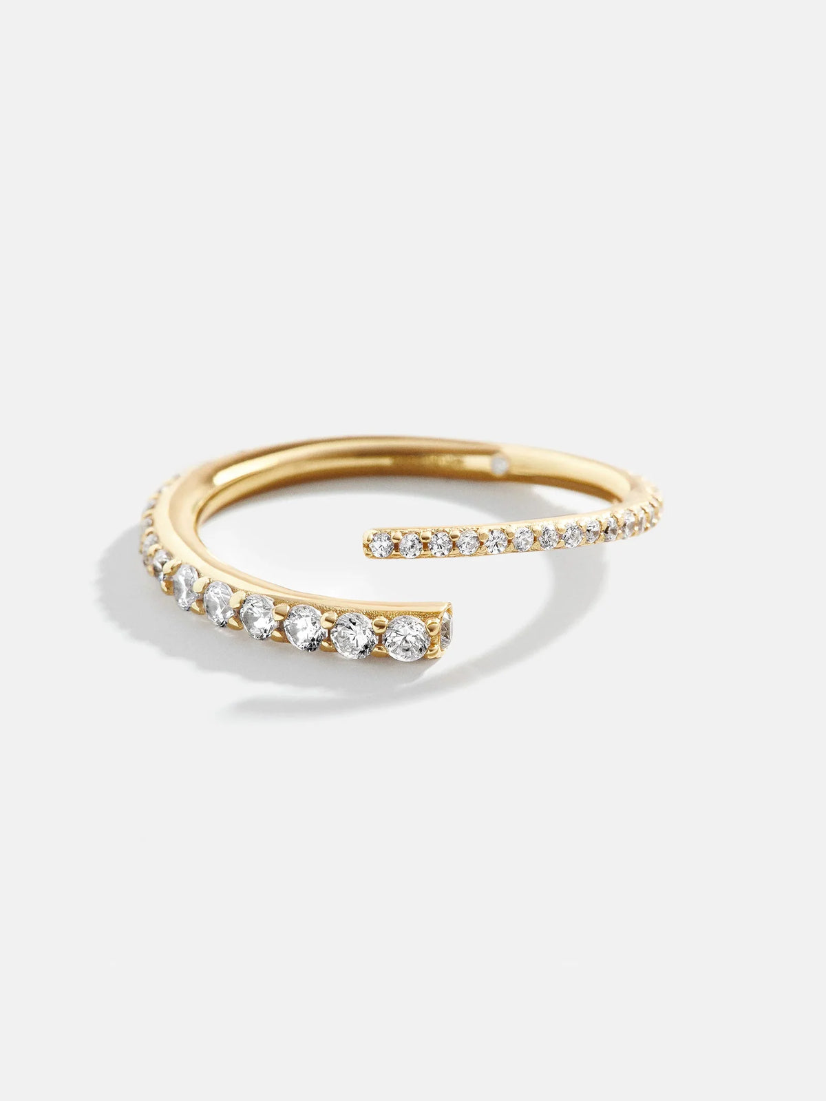 Nicole 18K Gold Ring - Gold/Pavé