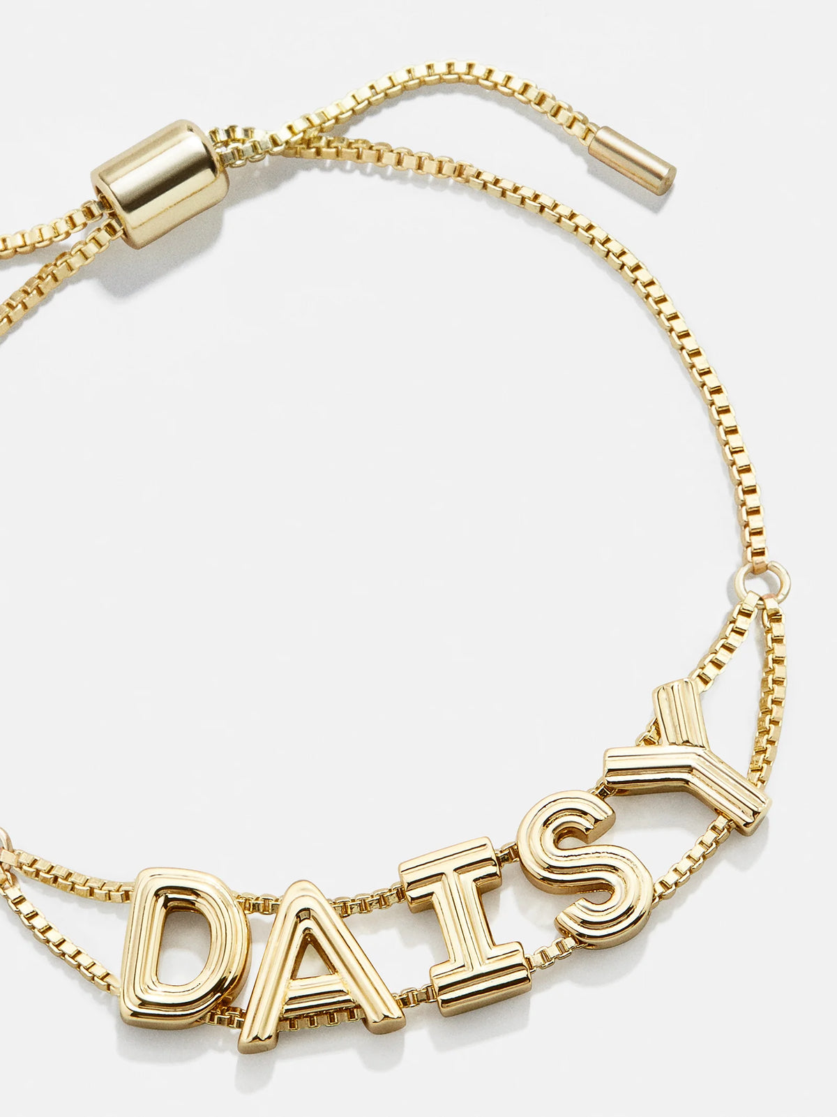 Retro Slider Custom Bracelet - Etched Gold