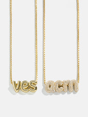 Bubble Custom Monogram Necklace