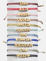 Custom Cord Bracelet - Light Blue