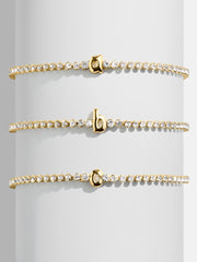 Bubble Initial Tennis Bracelet - Tennis Bracelet