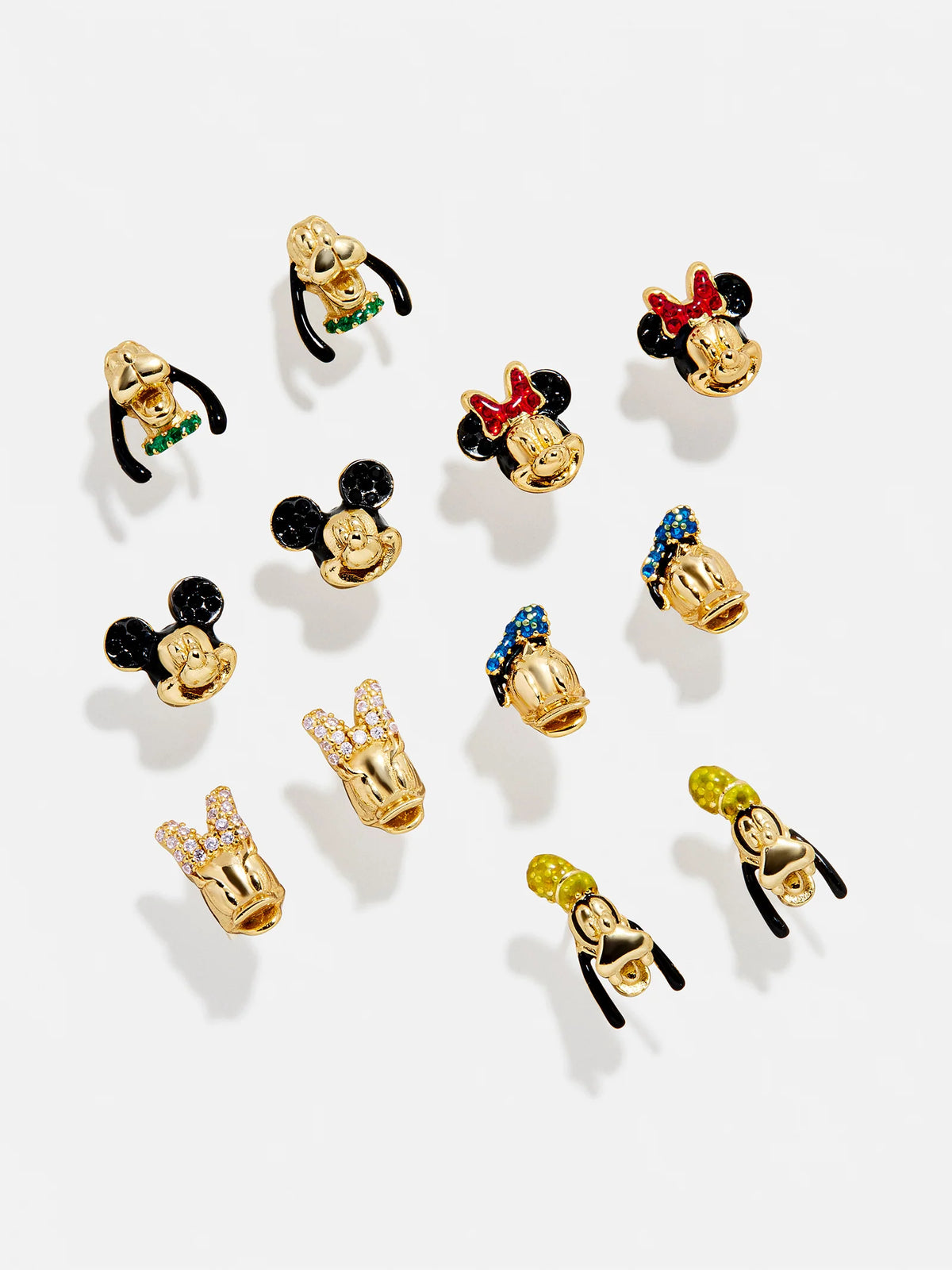 Disney Mickey Mouse 18K Gold Plated Sterling Silver Crystal Studs - Mickey Mouse