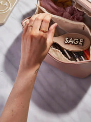 Mini Fine Line Custom Hair Brush - Pale Blue/Cobalt Blue