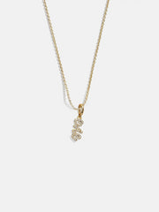 Mini Pavé Script Cluster Custom Nameplate Necklace - 1 Name