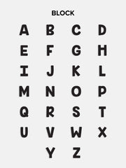 18K Gold Single Initial Earring - Classic Initial