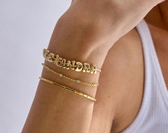 Bubble Slider Custom Bracelet - Bubble Single Strand